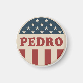 Aimant Vote pour Pedro Classic Retro American Voter Butto