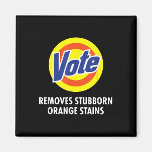 Aimant Vote supprime les taches d'orange têtu drôle Anti-