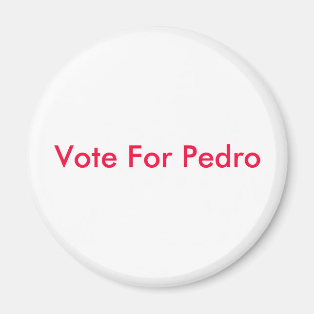 Aimant Voter Pour Pedro (Devant)