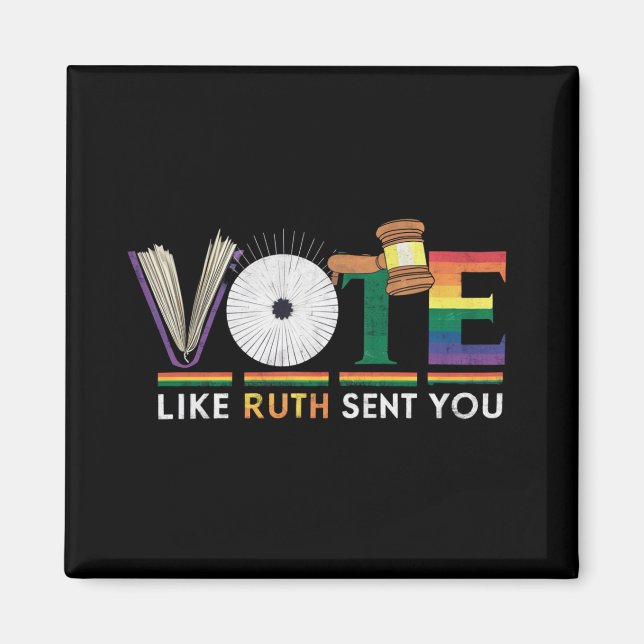 Aimant Votez comme si Ruth vous avait envoyé Marteau Fémi (Devant)