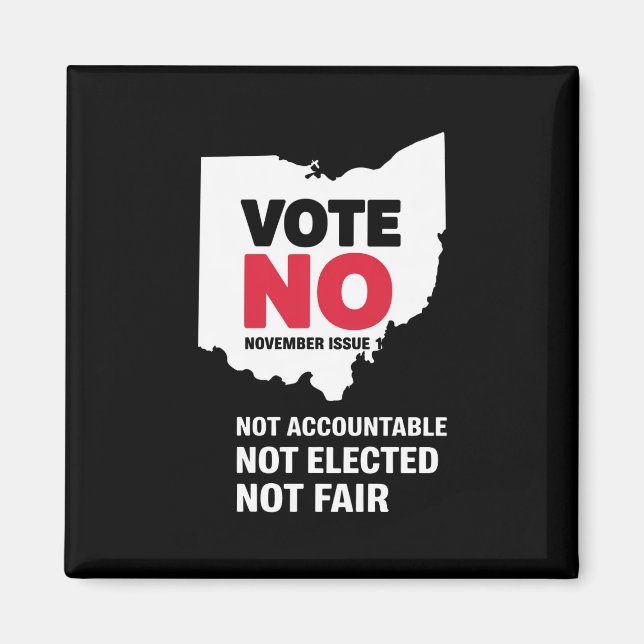 Aimant Votez Non Novembre Numéro 1  (Devant)