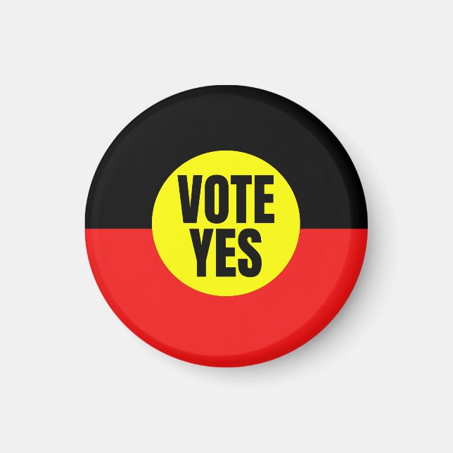 Aimant Votez Oui Pour La Voix Au Parlement (Devant)