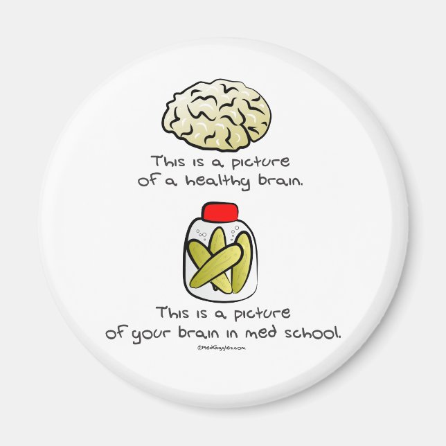 Aimant Votre cerveau à l'école de médecine (Devant)