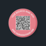 Aimant Votre code QR personnalisé Texte et couleurs Magne<br><div class="desc">Couleurs et polices personnalisées - Votre code QR et votre texte personnalisé Professionnel Nom professionnel Site Web Promotionnel Fournitures / Cadeau de l'entreprise - Ajouter votre code QR - Image ou logo / Nom - Entreprise / Site Web ou E-mail ou téléphone - Coordonnées / Adresse - Redimensionner et déplacer...</div>