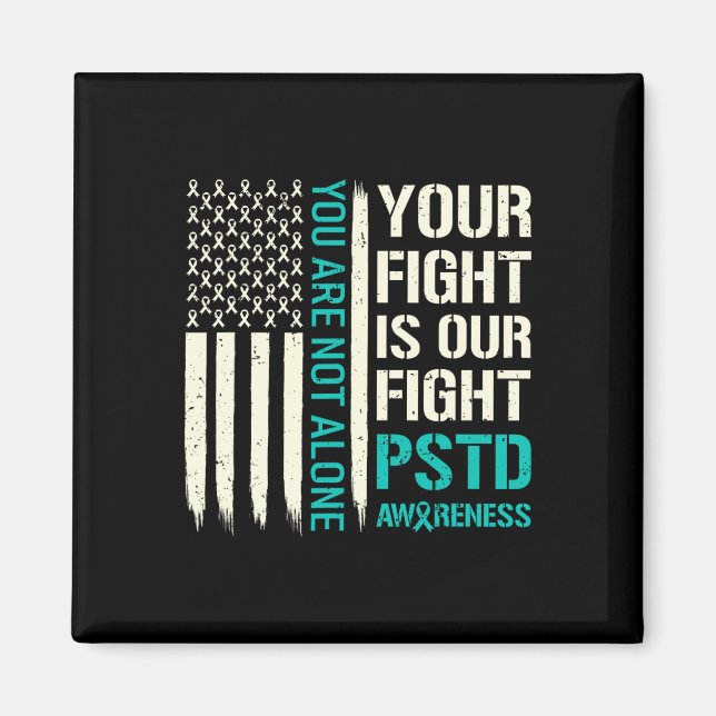 Aimant Votre combat est notre combat - Ptsd Sensibilisati (Devant)