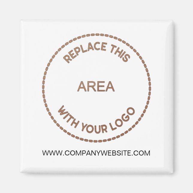 Aimant Votre entreprise Logo Site Web de l'entreprise Adr (Devant)