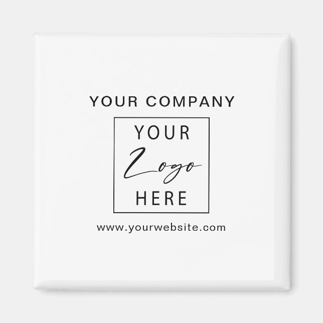 Aimant Votre logo d'entreprise promotionnel (Devant)