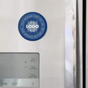Aimant Votre logo et votre texte circulaire personnalisab