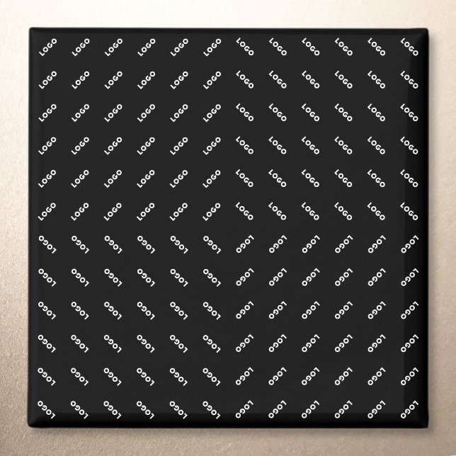 Aimant Votre logo ou image téléchargé | Patten moderne (Créateur téléchargé)