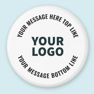 Aimant Votre logo ou image Texte éditable gras