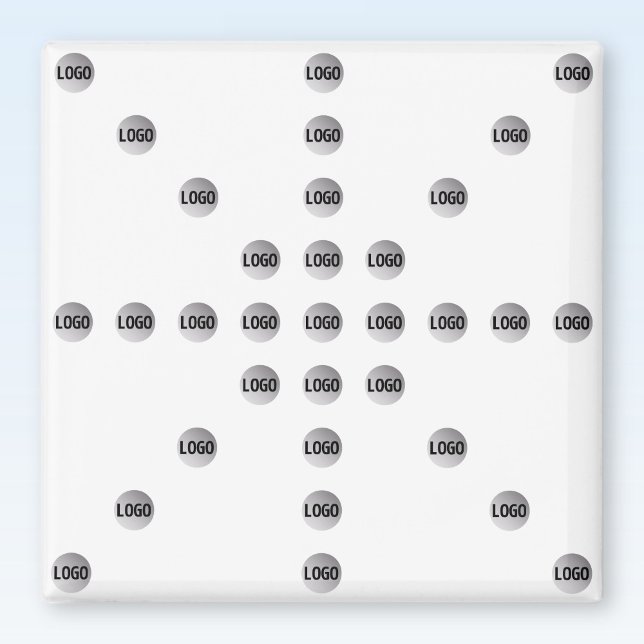 Aimant Votre logo ou toute image téléchargée | Motif étoi (Créateur téléchargé)