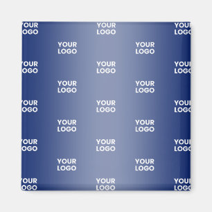 Aimant Votre logo Simple Répétition Logo Marine Blue Grad