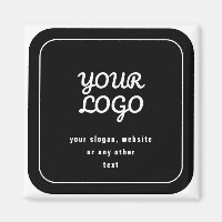Votre Logo & Slogan ou autre texte | Noir et blanc