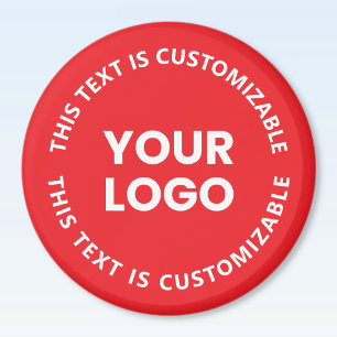 Aimant Votre logo/toute image téléchargée et tout texte c
