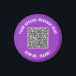 Aimant Votre modèle d'aimant de code QR personnalisé avec<br><div class="desc">Choisissez les couleurs et les polices - Concevez vos propres aimants personnalisés exemple avec vos informations de scan de code QR spéciales et modèle d'aimant promotionnel drôle pour entreprise ou personnel / Cadeaux - Ajoutez votre code QR - Image - Photo ou logo / et Texte - Nom ou autre...</div>