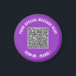 Aimant Votre modèle d'aimant de code QR personnalisé avec<br><div class="desc">Choisissez les couleurs et les polices - Concevez vos propres aimants personnalisés exemple avec vos informations de scan de code QR spéciales et modèle d'aimant promotionnel drôle pour entreprise ou personnel / Cadeaux - Ajoutez votre code QR - Image - Photo ou logo / et Texte - Nom ou autre...</div>