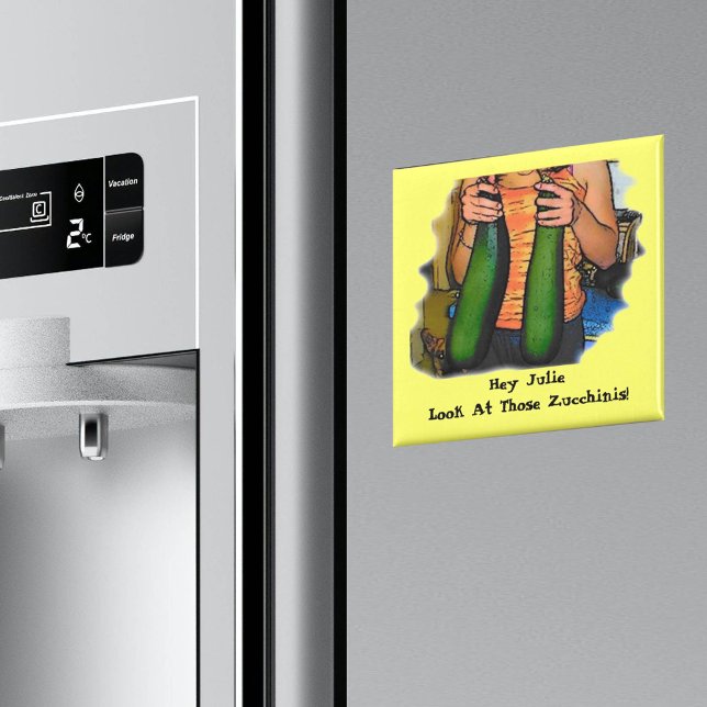 Aimant Votre Nom Regardez Ces Zucchinis Fête Nationale Au (Créateur téléchargé)