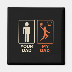 Aimant Votre Papa Mon Papa Sketll Dunk Fille Fils Fête de