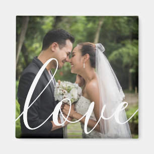 Aimant Votre photo de mariage préférée avec texte amour