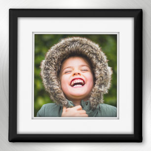 Aimant Votre Propre Carré Photo Cadre Black Inlay Frigo