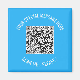 Aimant Votre QR Code Scan texte personnalisé Surprise Mag