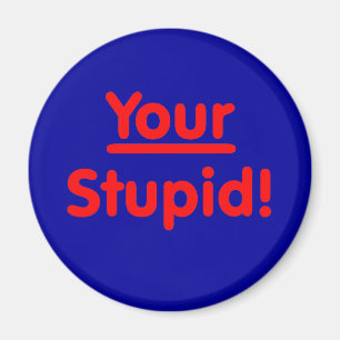 Aimant Votre stupide !