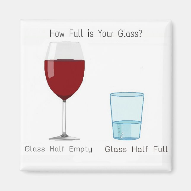 Aimant Votre verre est-il plein ? (Devant)