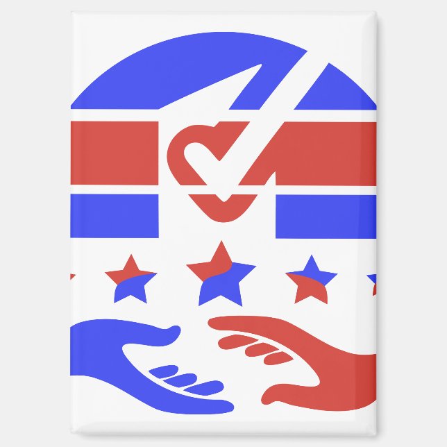 Aimant Votre vote est votre voix (Recto)