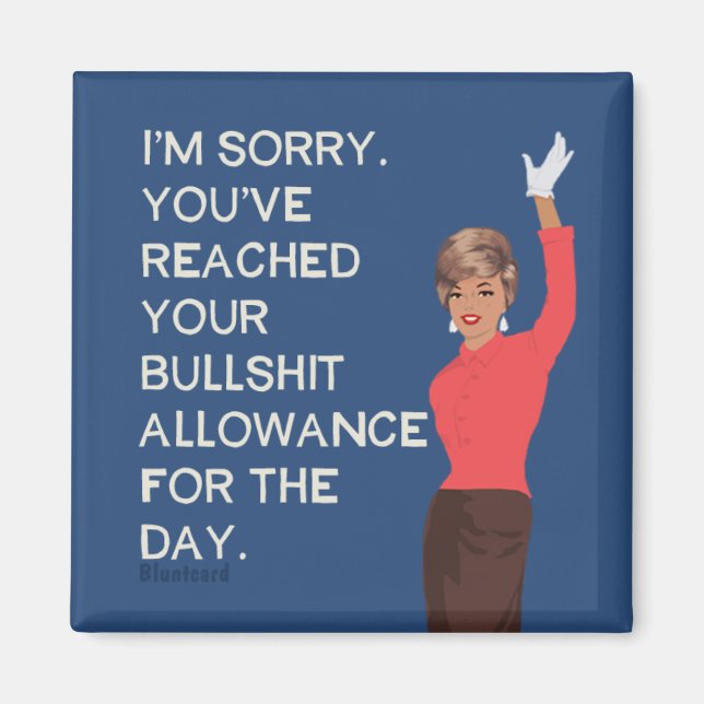 Aimant Vous avez atteint votre permis quotidien. (Devant)