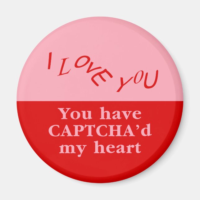 Aimant Vous avez Captcha'd My Heart (Devant)