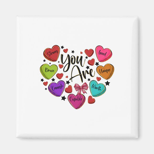 Aimant Vous êtes aimé, digne d'amour, professeur de cœur  (Devant)
