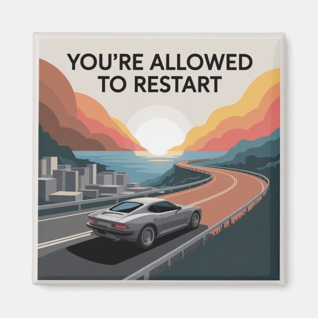 Aimant Vous Êtes Autorisé À Redémarrer (Devant)