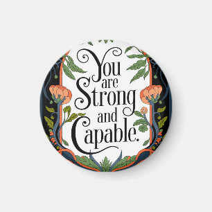 Aimant Vous êtes fort et capable Citation Inspirationnell