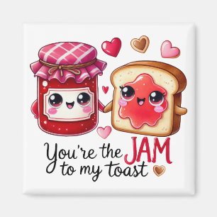 Aimant Vous êtes la confiture à mon toast - Stickers