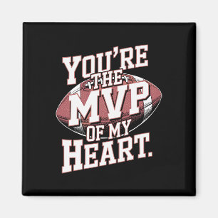 Aimant Vous êtes le MVP de mon cœur Football Sports Valen