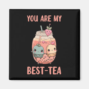 Aimant Vous êtes mes meilleurs amis à thé kawaii boba bub