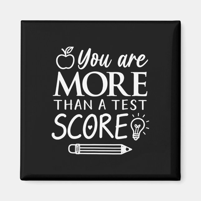 Aimant Vous êtes plus qu'un score à un test Enfants Jour  (Devant)