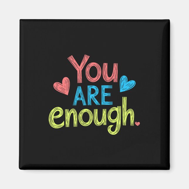 Aimant Vous êtes suffisant, Message positif, Motivation p (Devant)