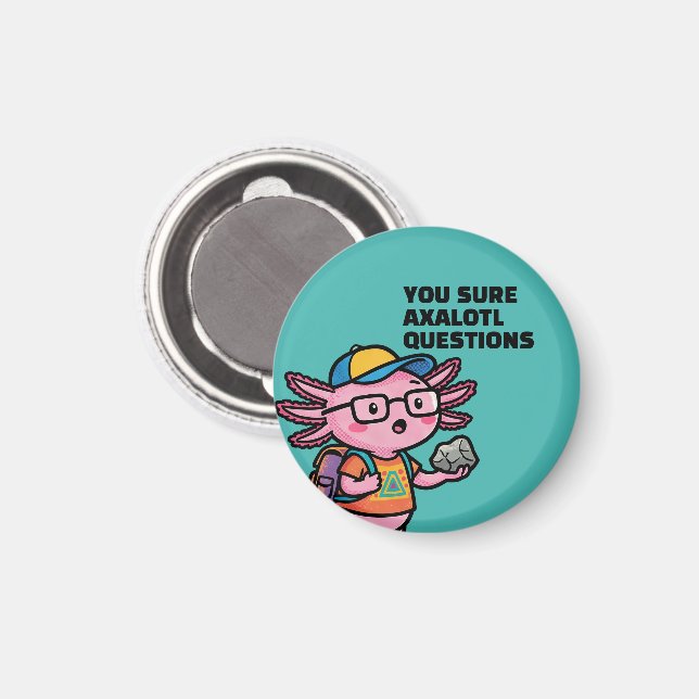 Aimant Vous êtes sûr que les questions axolotl Mème sarca (Recto/Verso)