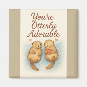 Aimant Vous êtes tout simplement adorable – Loutres aquar