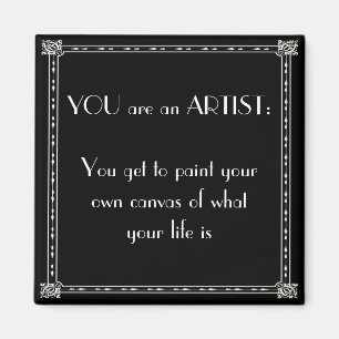 Aimant vous êtes un artiste