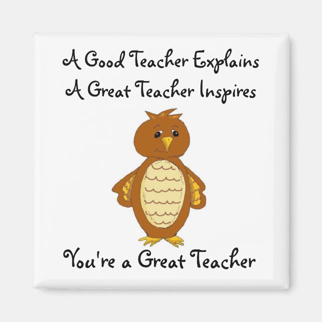 Aimant Vous êtes un excellent professeur (Devant)