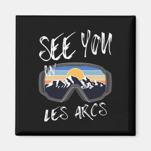 Aimant Vous nous verrez aux Arcs France Vacances de rando