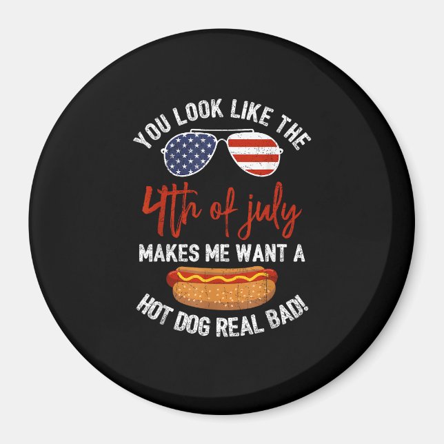 Aimant Vous Ressemblez À 4 juillet Patriotique (Devant)