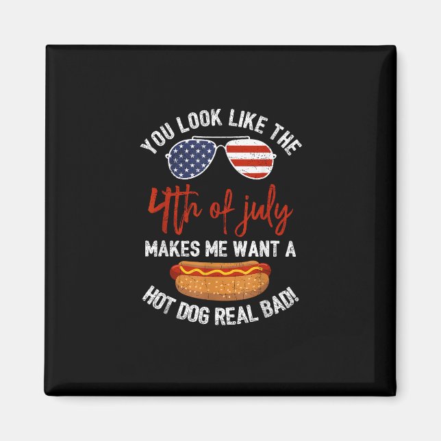 Aimant Vous Ressemblez À 4 juillet Patriotique (Devant)