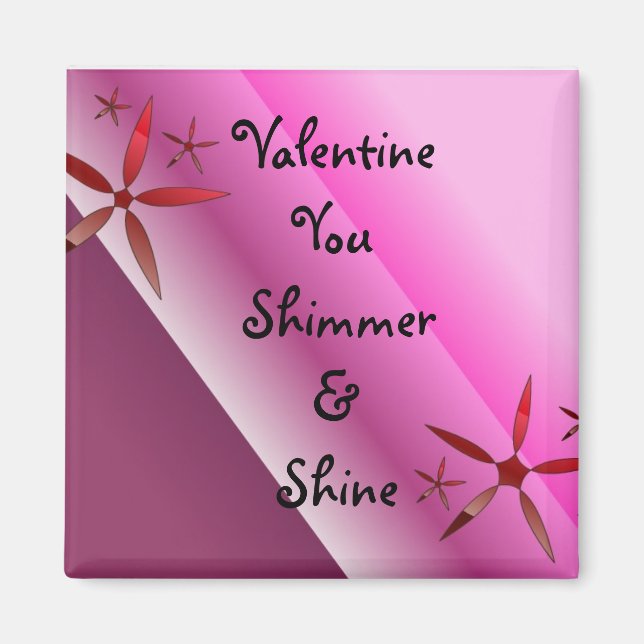 Aimant Vous scintillez et brillez pour la Saint-Valentin (Devant)