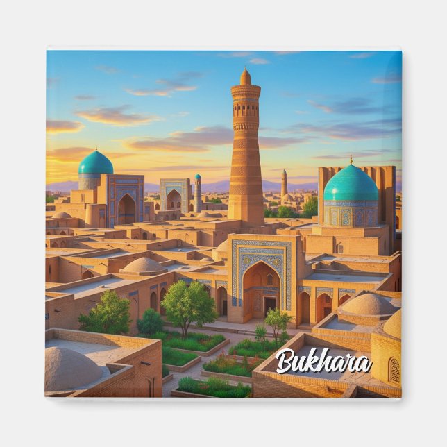 Aimant Voyage à Boukhara en Ouzbékistan (Devant)