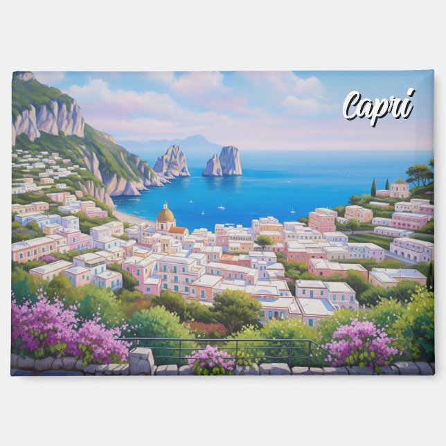 Aimant Voyage à Capri en Italie (Recto)