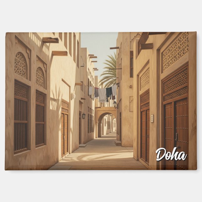 Aimant Voyage à Doha Qatar (Recto)