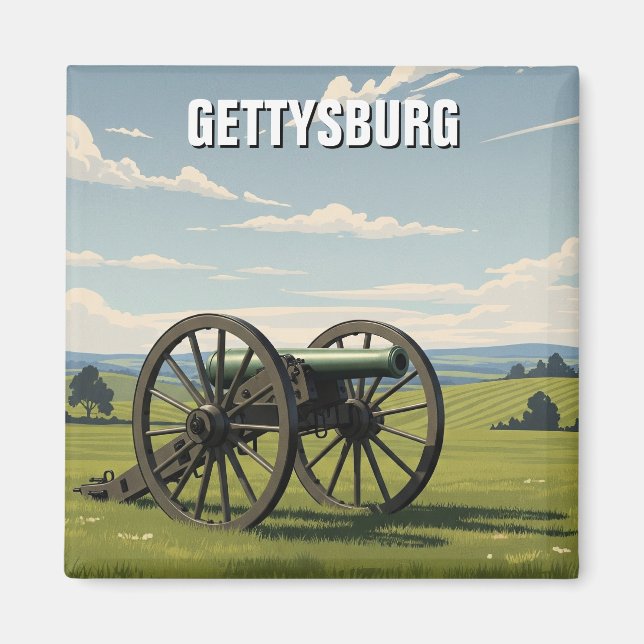 Aimant Voyage à Gettysburg en Pennsylvanie (Devant)